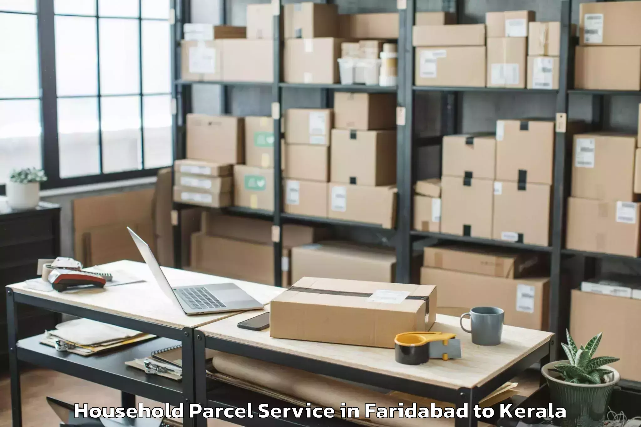 Book Faridabad to Thiruvananthapuram Internation Household Parcel Online